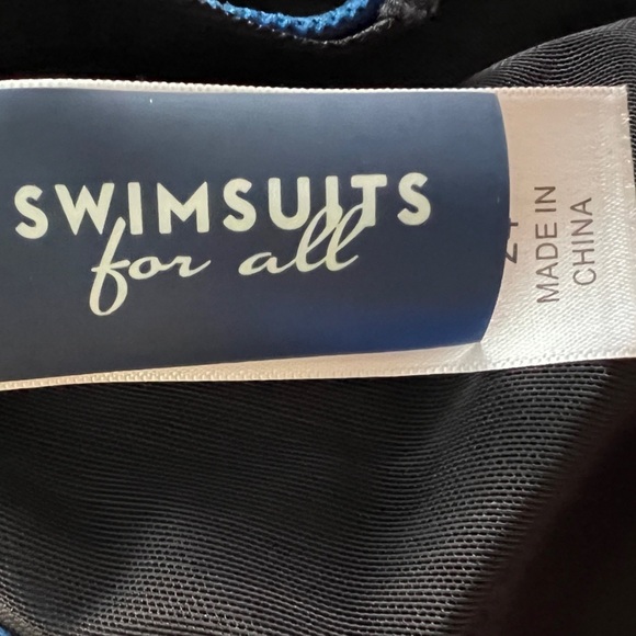 Swimsuits For All Sexy Wrap Royal Blue Swimsuit Size 24 - Picture 5 of 6